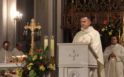 Eucharystii przewodniczył ks. Grzegorz Zieliński.