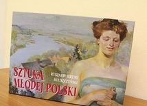 ▲	Na futerale wydawnictwa umieszczono reprodukcję obrazu Jacka Malczewskiego „Wiosna”. Za plecami damy trzymającej w dłoniach ptaszka widać zakole Wisły na krakowskim Zwierzyńcu.