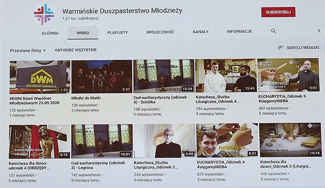►	Na kanale YouTube WDM znajduje się wiele ciekawych katechez. Od 13 grudnia będą również emitowane internetowe rekolekcje adwentowe dla młodych.