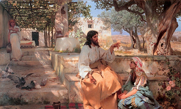 Jezus w domu Marii i Marty, obraz Henryka Siemiradzkiego.