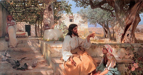 Jezus w domu Marii i Marty, obraz Henryka Siemiradzkiego.