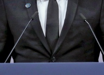 Premier Ahmed przemawiający po odebraniu Nagrody Nobla.