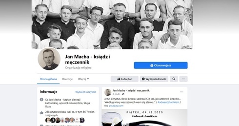 Hanik na swój profil na Facebooku