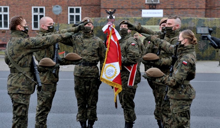 Przysięga wojskowa w czasach pandemii w Skwierzynie