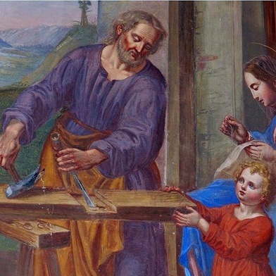 św Józef ze swoją Świętą Rodziną
