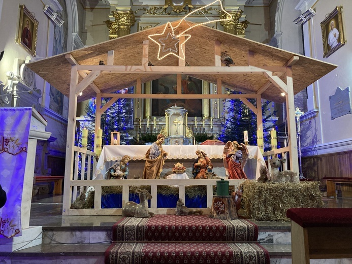 Maków Mazowiecki. Szopka w parafii św. Józefa (fara)