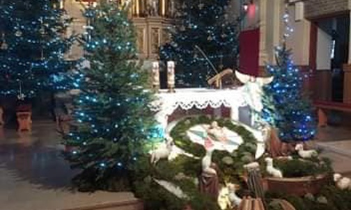 Rzeczyca. Szopka w parafii św. Katarzyny Aleksandryjskiej. 