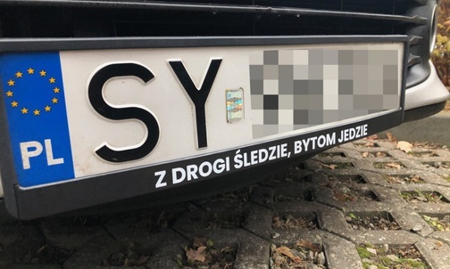 Bytom. Miasto promuje się na ramkach pod tablice rejestracyjne