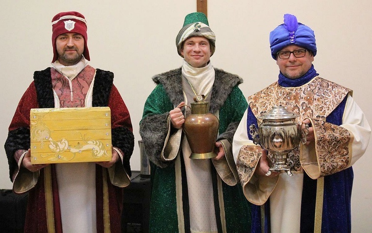 Trzej tegoroczni królowie z Aleksandrowic: Marek Klimek, Łukasz Szymkowiak i Marek Labudda.