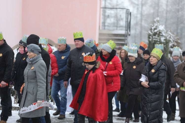 Orszak Trzech Króli w parafii w Ostrem-Twardorzeczce - 2021