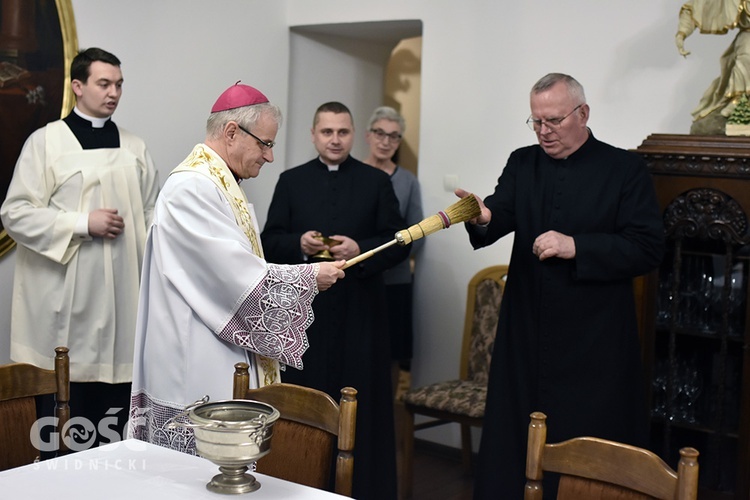 Biskup z wizytą duszpasterską u katedralnych księży