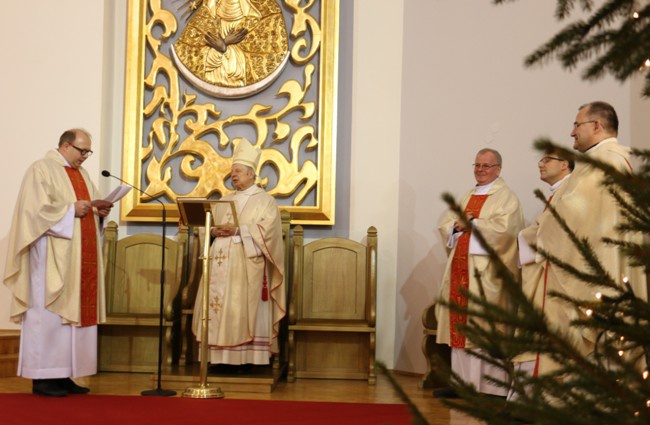 Spotkanie bp. Henryka Tomasika z pracownikami mediów diecezjalnych