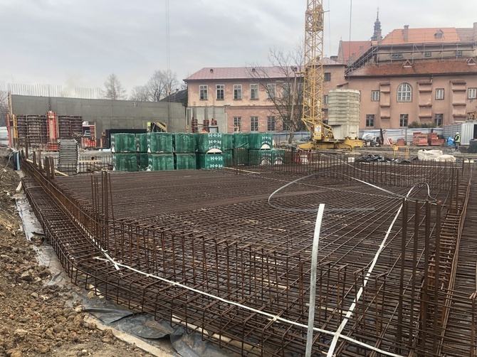 Budowa muzeum u benedyktynek w Staniątkach