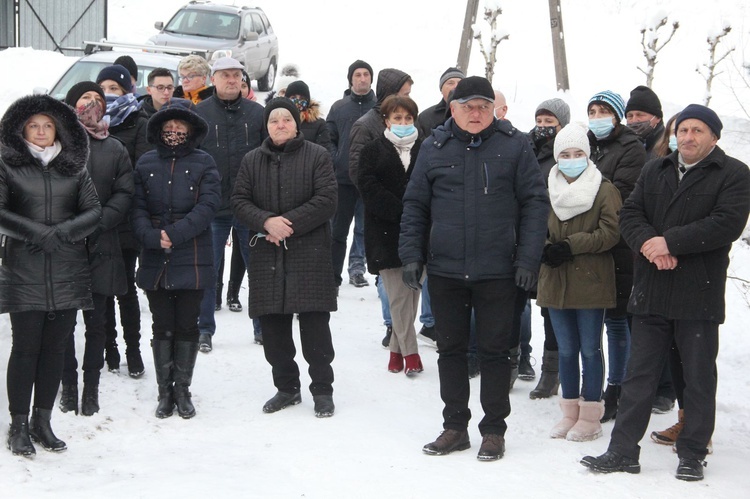 Wojakowa. Błogosławieństwo domu i kolęda u pani Marii