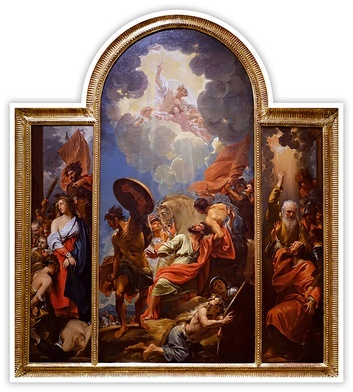 Benjamin West "Nawrócenie św. Pawła", tryptyk, olej na płótnie, ok. 1786 r. Dallas Museum of Art, Dallas