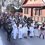 Kolędnicy, akordeoniści i heligoniści w Zakliczynie