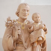 Figura św. Józefa z gdańskiego kościoła ojców oblatów przy ul. Elżbietańskiej.