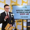 Szymon Hołownia w czasie prezentacji analizy na temat relacji Kościół–państwo.