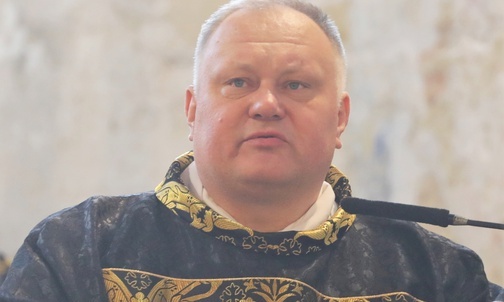 Ks. kan. Cezary Dulka dziękował przybyłym z Opolszczyzny kapłanom i parafianom ks. Czesława Gaca.