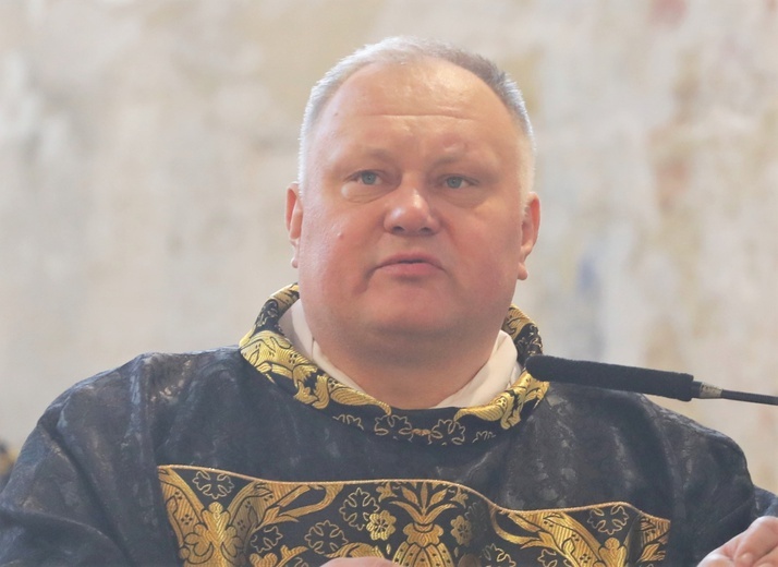 Ks. kan. Cezary Dulka dziękował przybyłym z Opolszczyzny kapłanom i parafianom ks. Czesława Gaca.