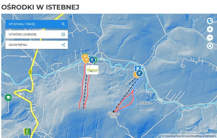 Beskidy i Śląsk Cieszyński. Powstała internetowa mapa tras i ośrodków narciarskich