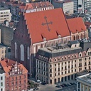  Krzyż Jerozolimski na dachu kościoła św. Doroty