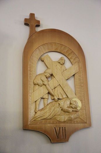 Poświęcenie stacji drogi krzyżowej