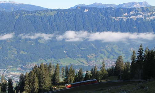 Z okna szwajcarskiego pociągu