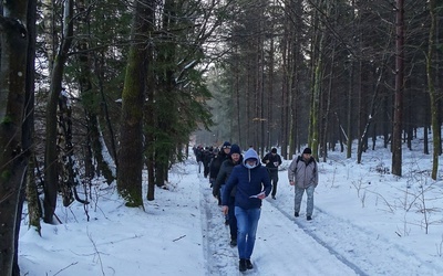 Przez śnieg, prawie jak w Zakopanem 