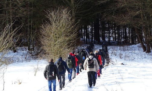 Przez śnieg, prawie jak w Zakopanem 