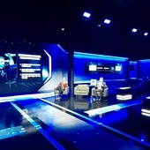 Katowice. Studio telewizyjne transmitujące Intel Extreme Masters