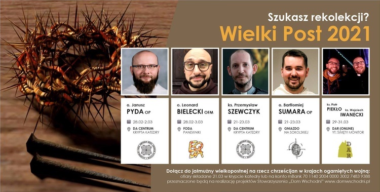 Archidiecezja. Rekolekcje wielkopostne nie tylko dla studentów