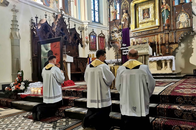 Ciężkowice. Peregrynacja obrazu patronki robotników