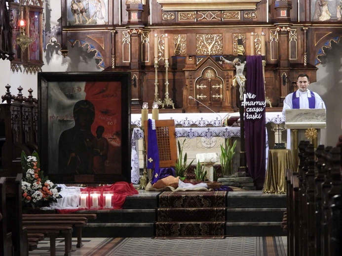 Ciężkowice. Peregrynacja obrazu patronki robotników