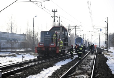 Zderzenie pociągu z lokomotywą