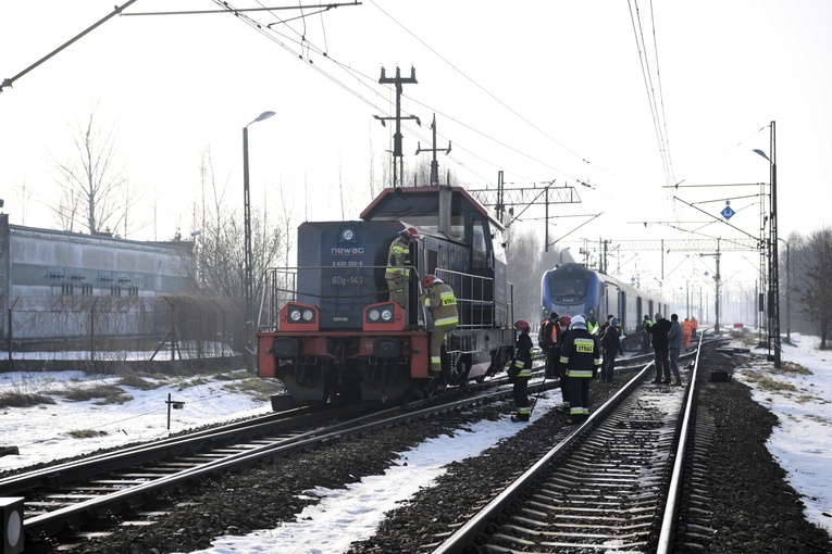 Zderzenie pociągu z lokomotywą