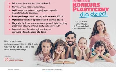 Ogólnopolski Konkurs Plastyczny dla Dzieci "Na początku była miłość - moja rodzina"