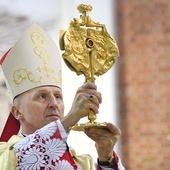 W tym roku z uwagi na pandemię nie było ucałowania relikwii. Jednak ordynariusz pobłogosławił nimi wszystkich uczestników uroczystości.