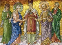 Neoromańska mozaika w krypcie św. Józefa na Rozbarku, 1911 r.