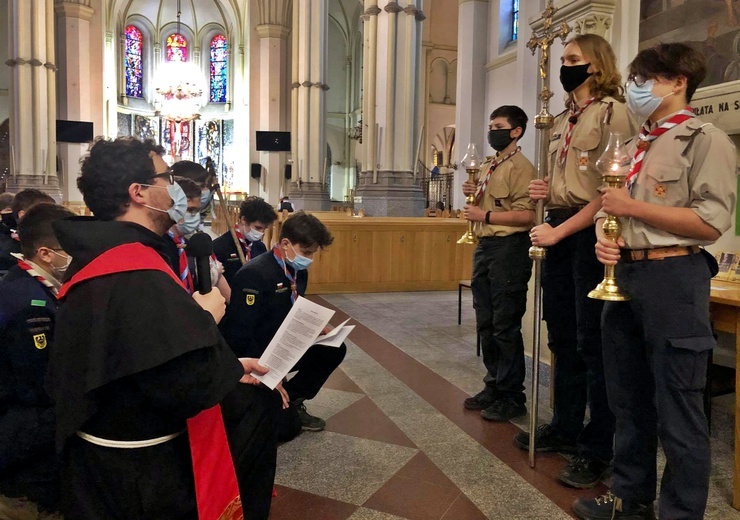 Harcerski dzień skupienia u franciszkanów