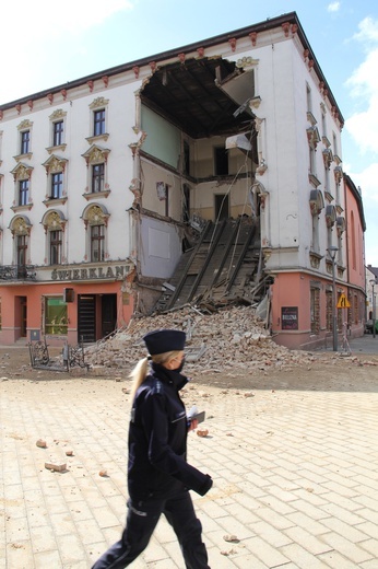 Zawalona kamienica w centrum Rybnika