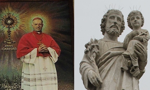 Św. abp Józef Bilczewski i św. Józef Oblubieniec z Wilamowic.