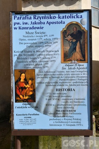 Uroczysta inauguracja Roku Świętego Jakubowego w Konradowie
