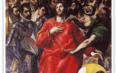 Dominikos Theotokopulos, zwany El Greco "Obnażenie z szat", olej na płótnie, 1577–1579, katedra Santa María, Toledo