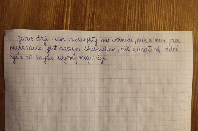 Rysunki i relacje z rekolekcji