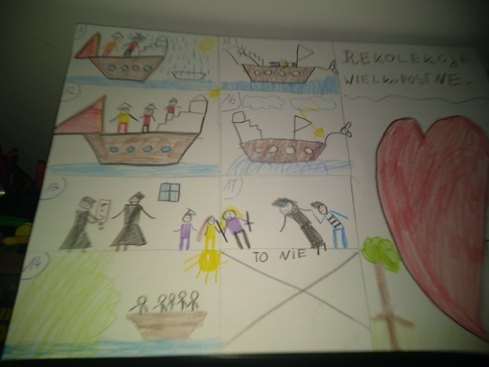 Rysunki i relacje z rekolekcji