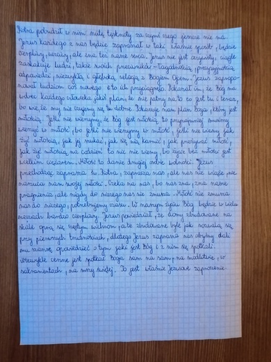 Rysunki i relacje z rekolekcji