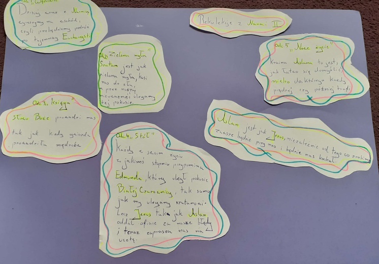 Rysunki i relacje z rekolekcji