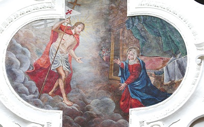 ▲	Zmartwychwstanie – fresk w pokamedulskim kościele w Rytwianach.
