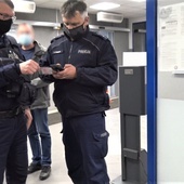 Interwencja policji w szpitalu tymczasowym w Katowicach